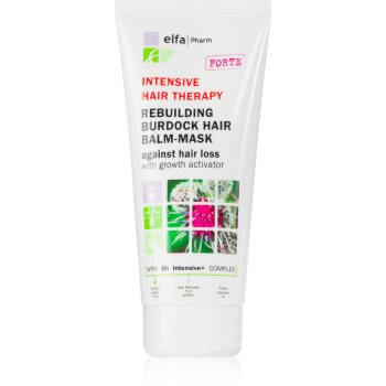 Elfa Pharm Intensive Cosmetic Intensive Hair Therapy Rebuilding Burdock Hair Balm-Mask balsam contra căderii de păr cu activator de creștere - imagine 2